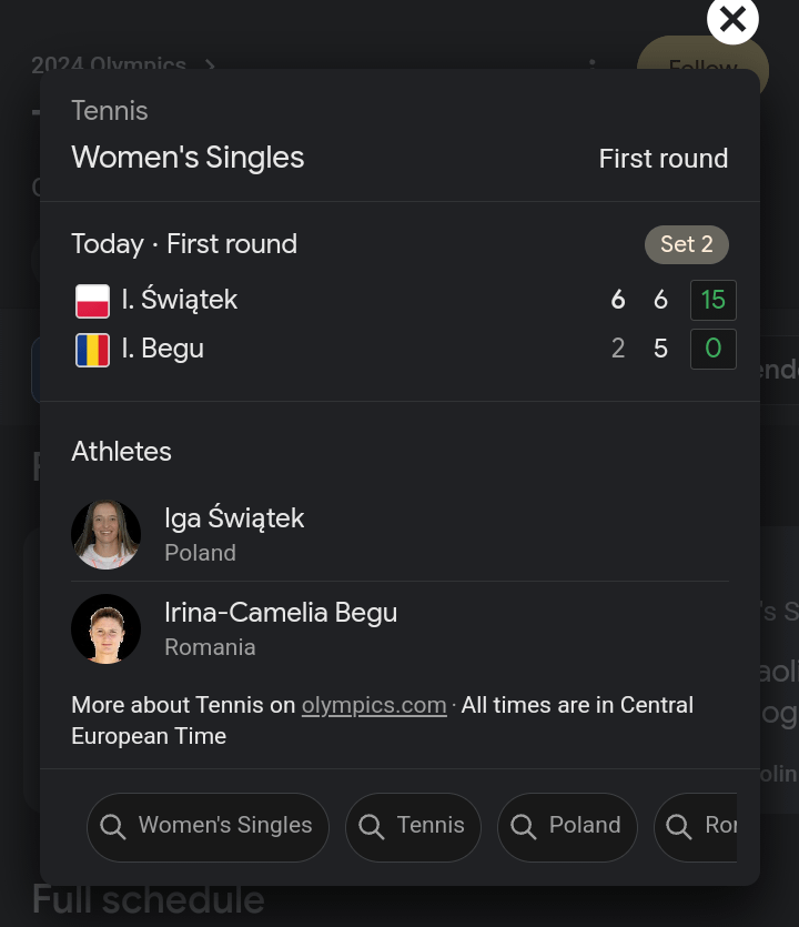 livescore tennis